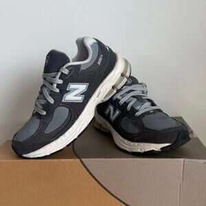 New Balance 2002 R Grey/Blue Kids Sneakers - SZ 1.5 Y